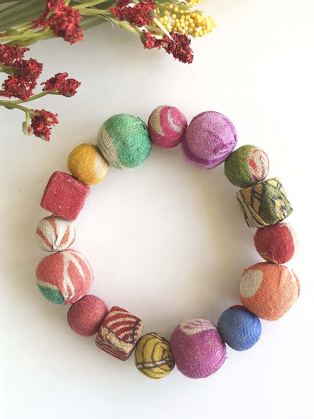 Kantha Primary Shapes Bracelet