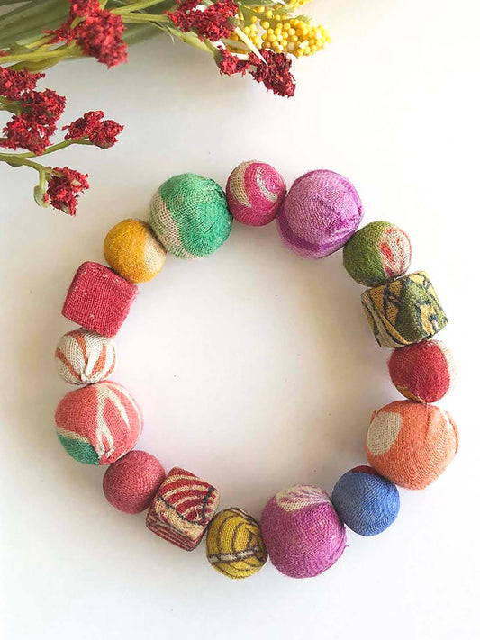 Kantha Primary Shapes Bracelet
