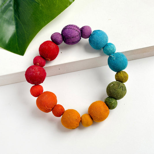 Kantha Prism Bauble Bracelet