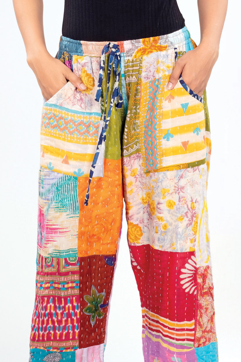 Reversible Kantha Pants