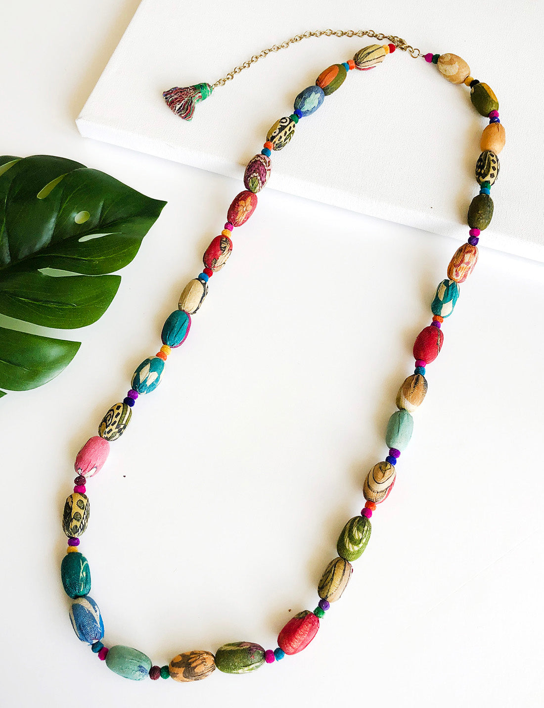 Kantha Kaleidoscope Necklace