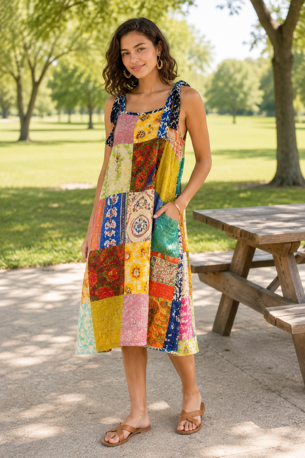 Kantha Cotton Sundress