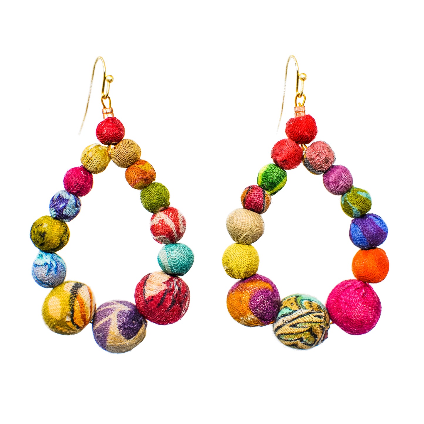 Graduated Kantha Earrings