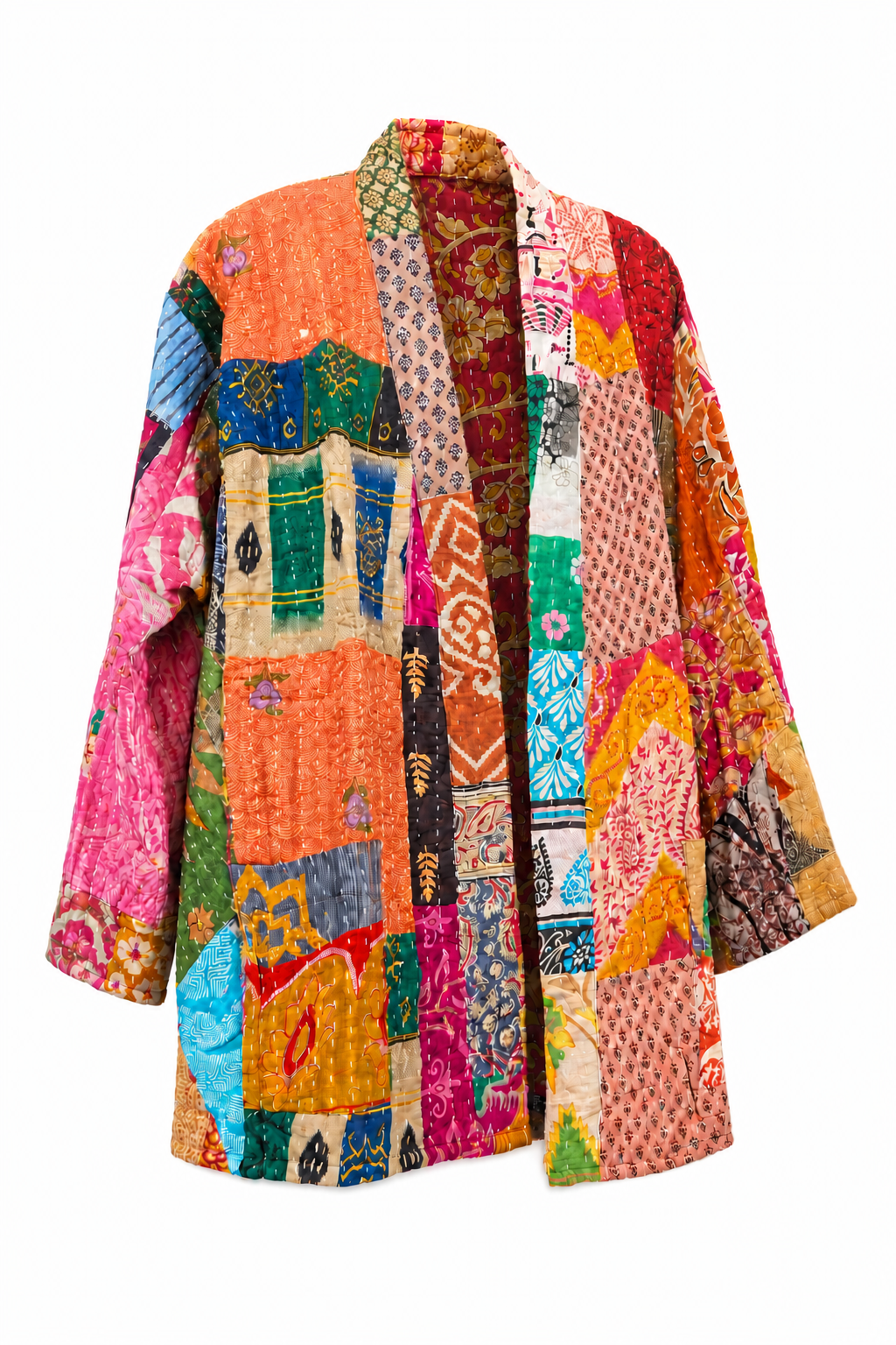 Kantha Reversible Cotton Kimono Jacket