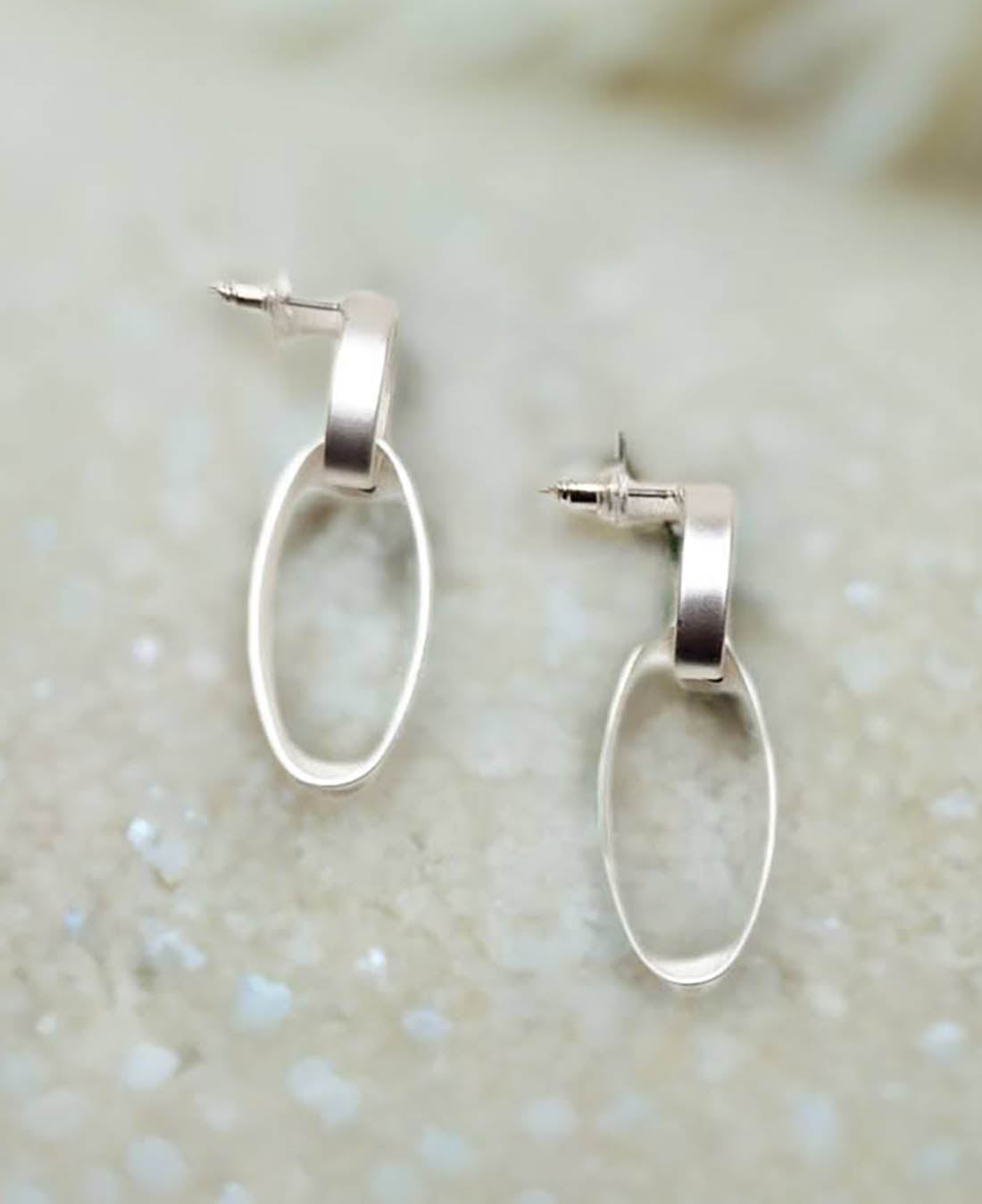 Loop in Loop Earrings Silver