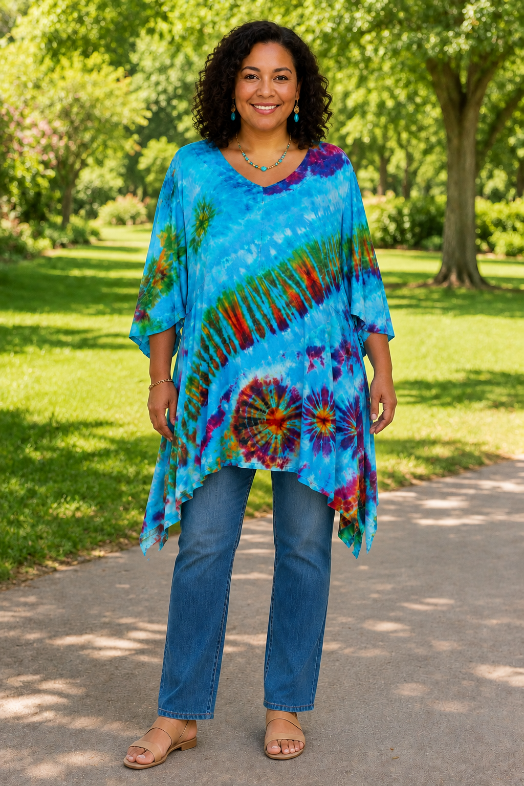 Oversized Tie Dye Top