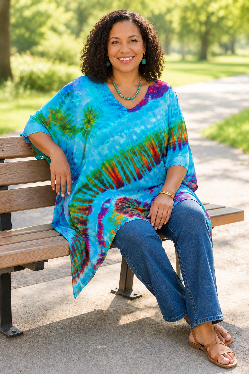 Oversized Tie Dye Top