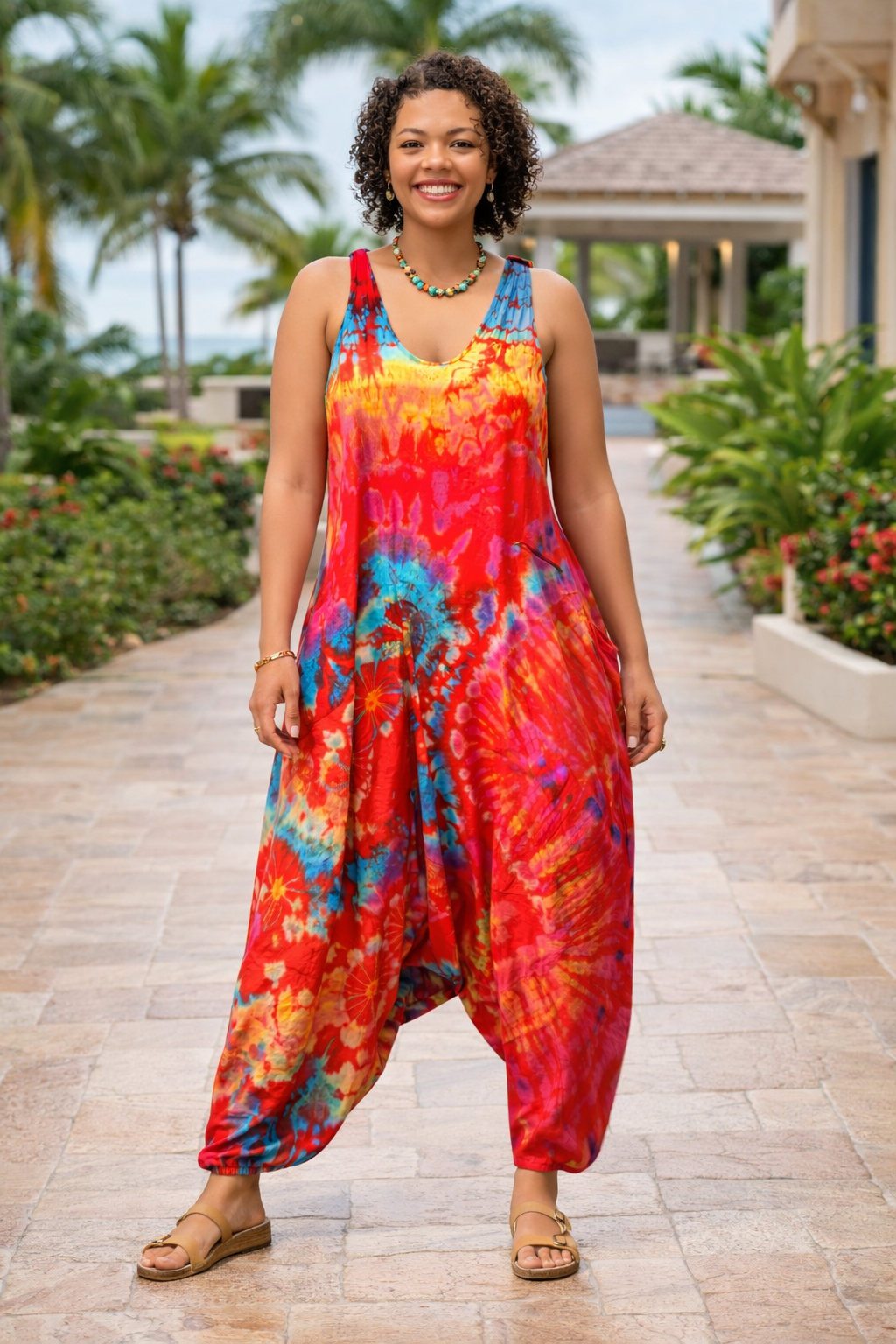 Tie Dye Jumpsuit Scrunchy