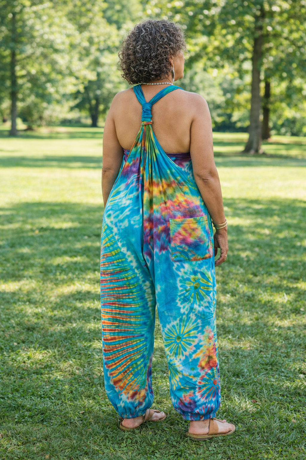 Tie Dye Jumpsuit Scrunchy