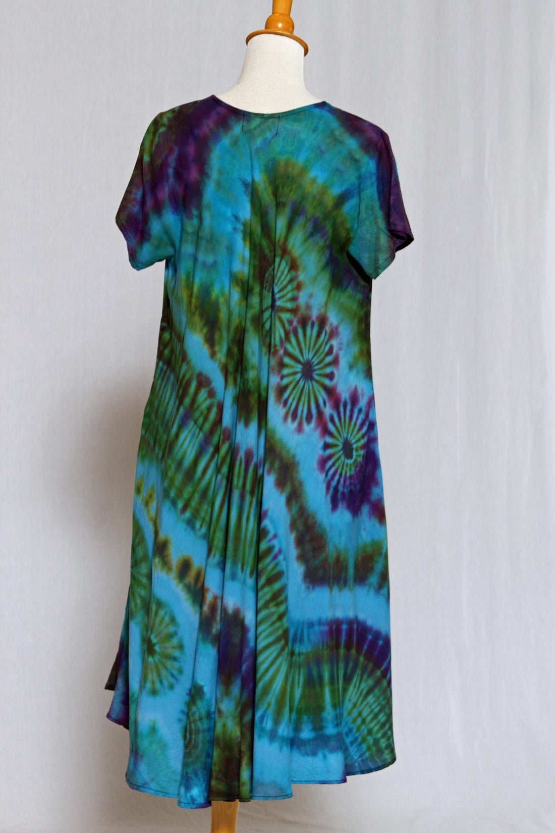 Tie-Dye Dress Cap Sleeves